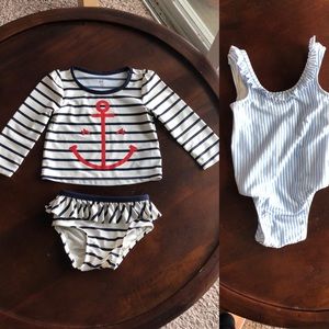 Baby girl Bundle of 2 swimwear